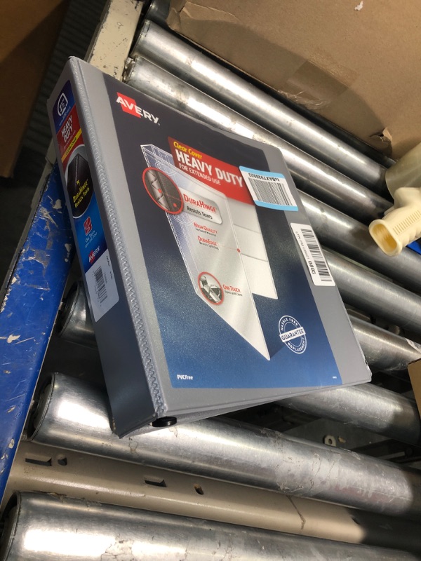 Photo 2 of Avery Heavy-Duty 3 Ring Binders, Customizable Cover, 1.5 Inch Binder Slant Rings, 1 Gray Binder (79866)