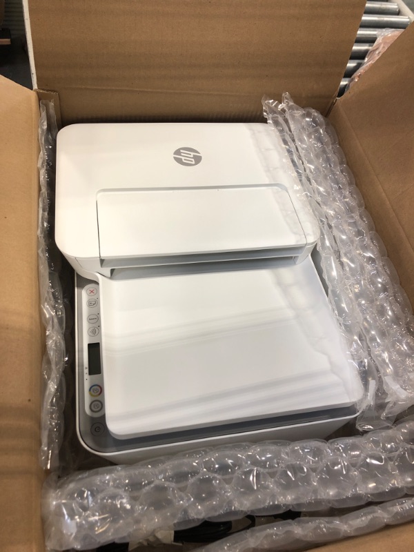 Photo 1 of HP DeskJet Plus 4155 Wireless All-in-One Printer, Mobile Print, Scan & Copy, HP Instant Ink Ready, Auto Document Feeder, Works with Alexa (3XV13A)
