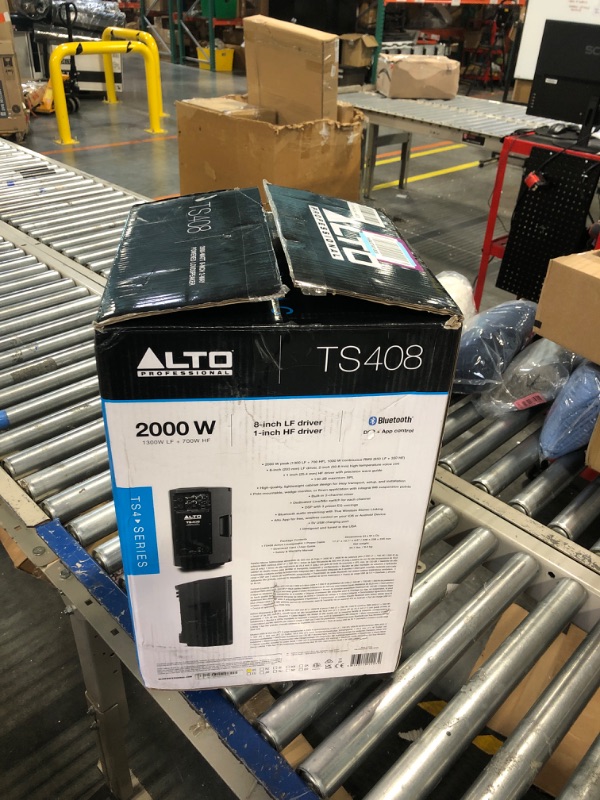 Photo 2 of Alto Professional TS408-2000W 8" Active PA Speaker with 3 Channel Mixer, Bluetooth Streaming and Durable Slip-on Cover for TS408 Active Powered PA Speaker PA Speaker with Cover 8" woofer