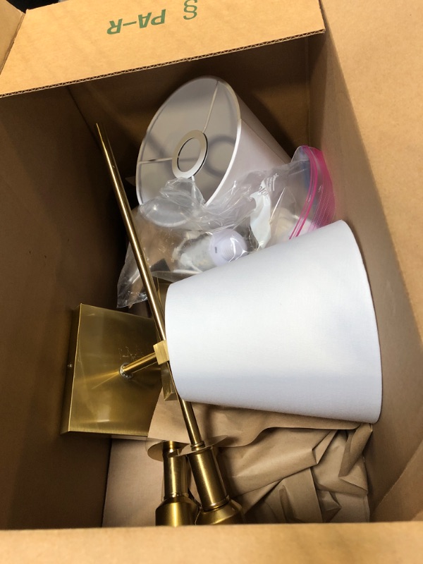 Photo 2 of ***MISSING PIECES//SOLD AS PARTS*** 
Wall Light Battery Operated Sconce Set Of 2?not Hardwired Fixture,Battery Powered Wall Sconce With Remote Dimmable Light Bulb,Easy To Install Not Wires,for Bedroom, Lounge, Farmhouse ( Color : Gold )