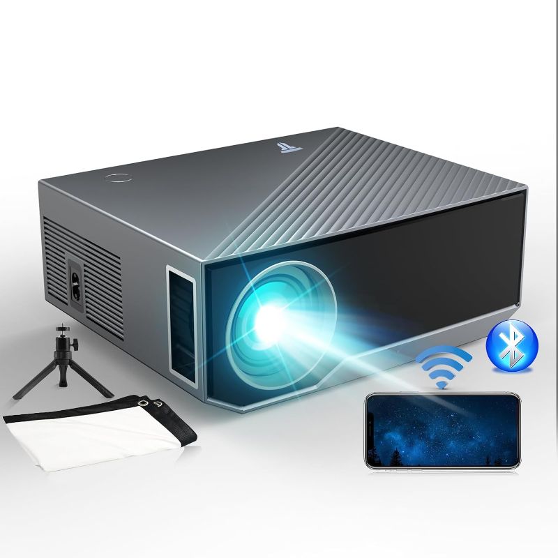 Photo 1 of Projector with WiFi and Bluetooth, CoolEeve 2024 Upgrade Native 1080P 14000L Outdoor Portable Mini TV Movie Phone Projector, Compatible with iOS/Android/TV Stick/HDMI/USB/AV
