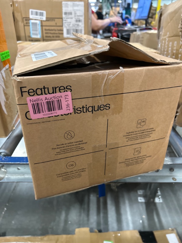 Photo 1 of HP Shipping Label Printer, 4x6 Direct Thermal, Compact & Easy-to-use, High-Speed 203 DPI Printer, Barcode Printer + HP 4”x6” Direct Thermal Shipping Labels, 2 Fanfold Pack 500 Sheets per Pack 203 DPI Label Printer + 4x6" Labels