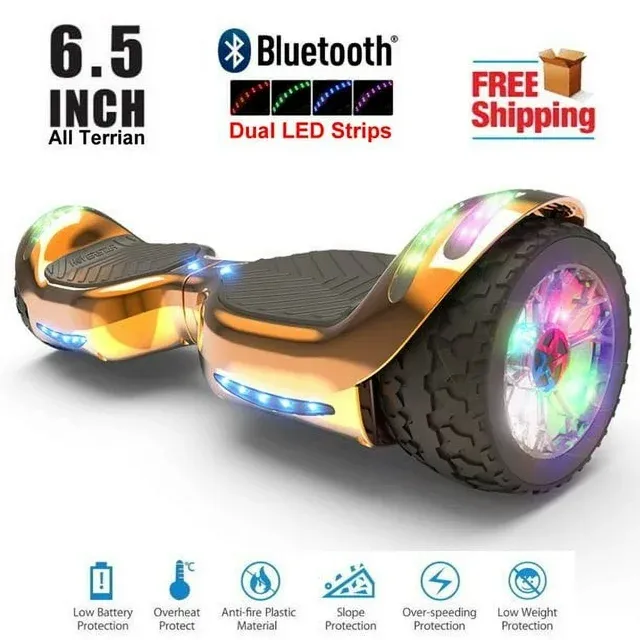 Photo 1 of 6.5" Hoverboard with Bluetooth & LED Lights, Self Balancing Hover Boards for Kids & Adults & Girls & Boys, for All Ages

