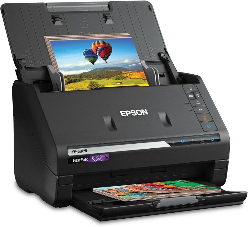 Photo 1 of Epson FastFoto FF-680W Wireless High-Speed Photo and Document Scanning System, Black
