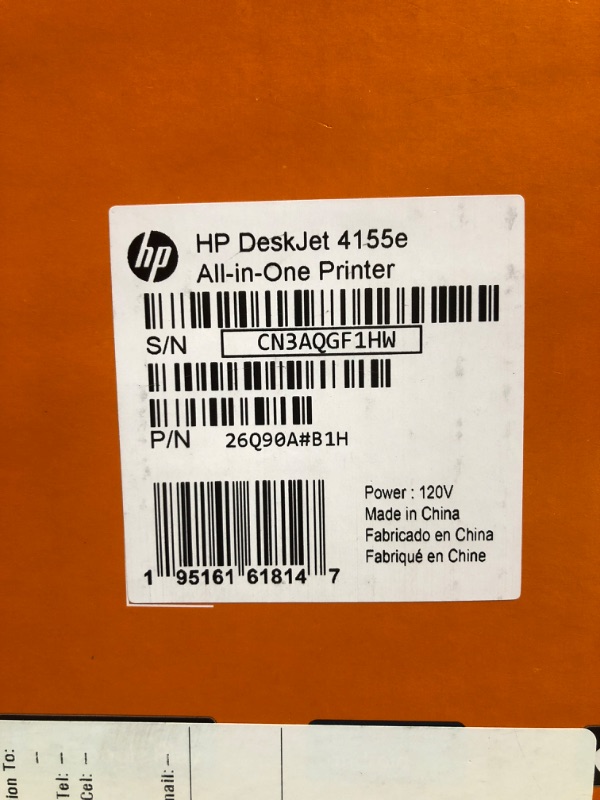 Photo 3 of HP DeskJet 4155e Wireless Color All-in-One Printer & 67XL Tri-Color High-Yield Ink Cartridge | 3YM58AN & 67XL Black High-Yield Ink Cartridge | 3YM57AN Printer + Tri-color Ink + Black Ink