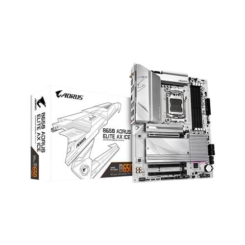 Photo 1 of AORUS B650 ELITE AX ICE Motherboard AMD B650 Socket AM5 ATX
