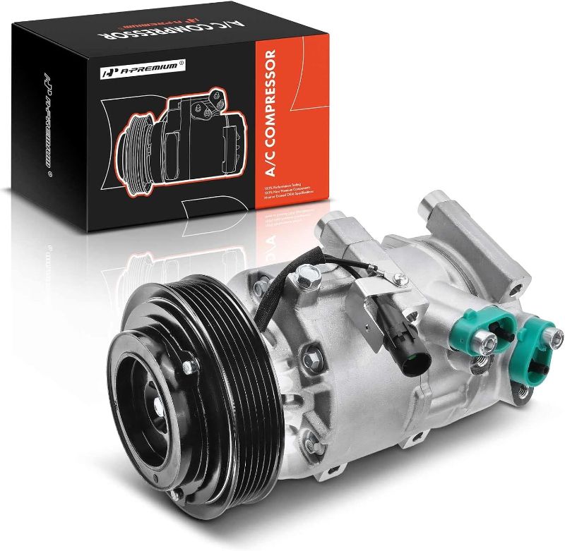 Photo 1 of A-Premium Air Conditioner AC Compressor with Clutch Compatible with Kia Rondo 2.7L 2007-2009, DV16 Style