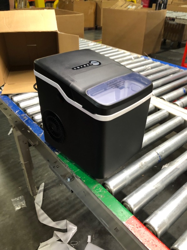 Photo 1 of COWSAR Ice Maker Countertop, Portable Ice Machine with Self-Cleaning, 26.5lbs/24Hrs, 9 Bullet Ice Cubes in 6 Mins, Ice Basket and Scoop, Ideal for Home, Kitchen, Bar, Camping