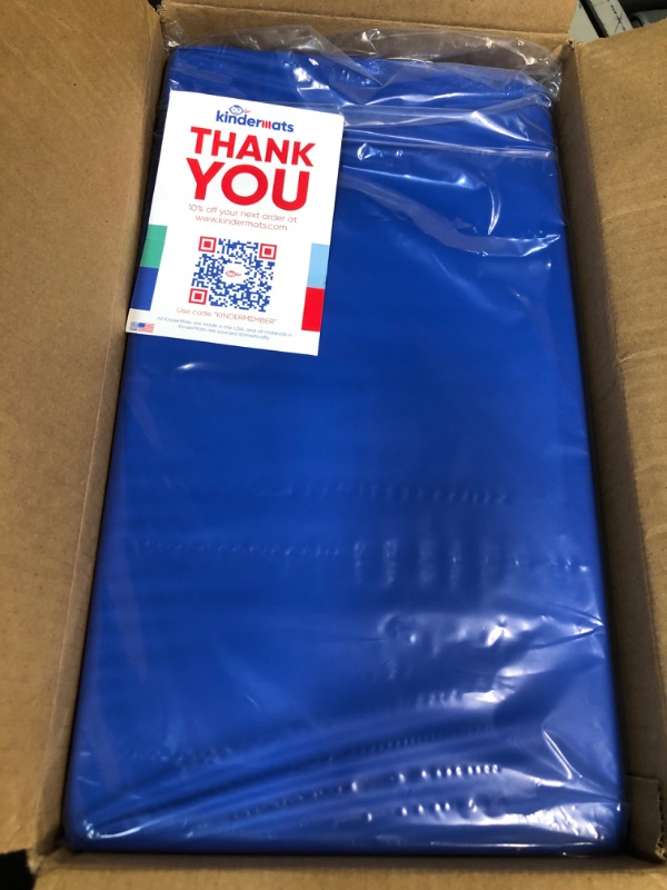 Photo 1 of KinderMat, 1.5 Inch Thick, 4-Section Rest Mat, Red/Blue, Great for School, Daycare, Travel, and Home, 100% Made in the USA… 1.5 Inch Mat