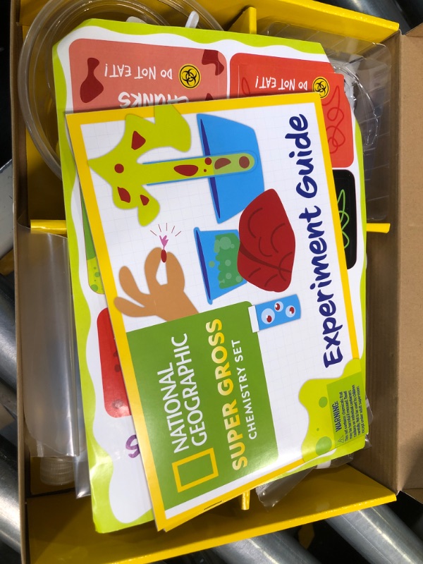 Photo 1 of NATIONAL GEOGRAPHIC Gross Science Kit - 45 Experiments- Dissect a Brain, Make Glowing Slime Worms, for Kids 8-12, STEM Project Gifts Boys and Girls (Amazon Exclusive) Super Gross Science