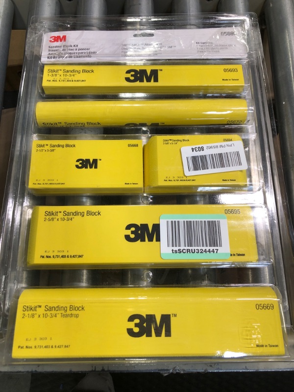 Photo 2 of 3M 5692 Stikit Sanding Block Kit, 05692, 6 per case, One Size, Factory, 6 Count