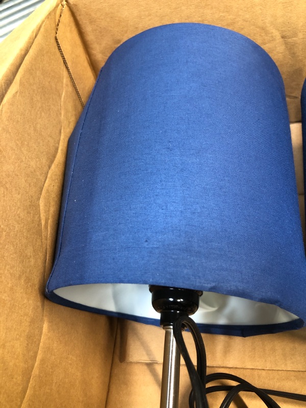 Photo 4 of ?Upgraded?Set of 2 Touch Control Table Lamps with 2 USB & AC Outlet, 3-Way Dimmable Bedside Nightstand Lamps for Bedroom Living Room Nursery, 800 Lumens 5000K Daylight Bulbs Included Blue