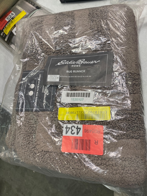 Photo 2 of 22x60 Logan Bath Rug Brown - Eddie Bauer