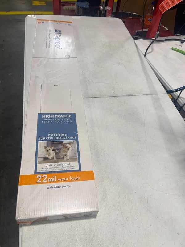 Photo 2 of *******FACTORY SEALED*********
Liteproof
Navarra Maple 22 mil x 8.7 in. W x 48 in. L Click Lock Waterproof Luxury Vinyl Plank Flooring (20.1 sq. f/case)