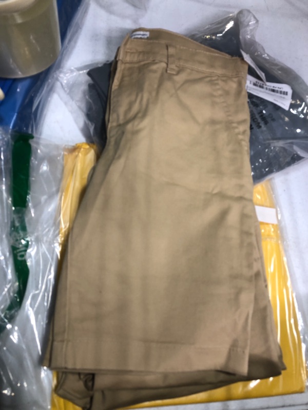 Photo 3 of Amazon Essentials Girls and Toddlers' Uniform Short, Multipacks 3 Khaki Brown 12 Slim
