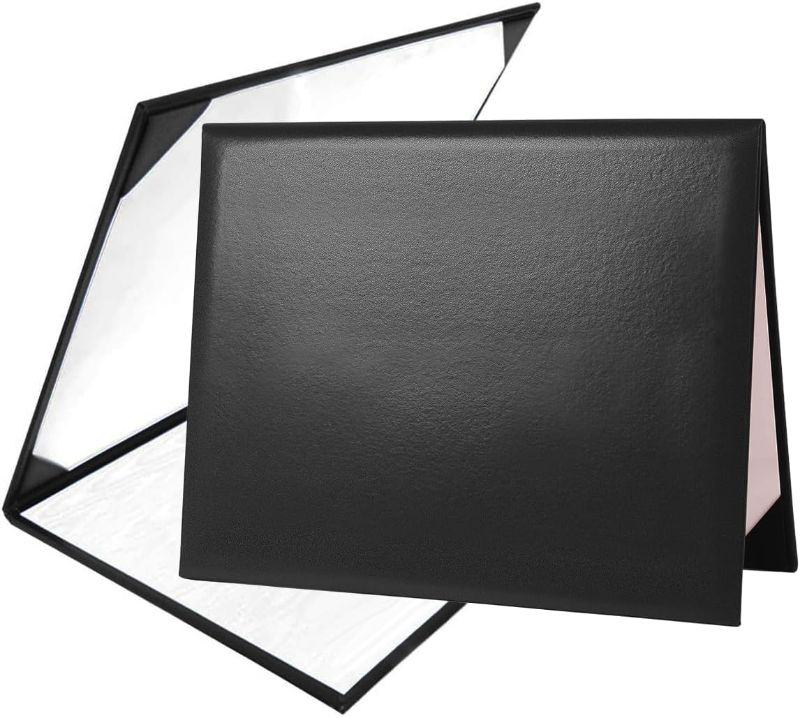 Photo 1 of GraduationMall 8.5"x11" Smooth Padded Diploma Cover Certificate Holder Black
