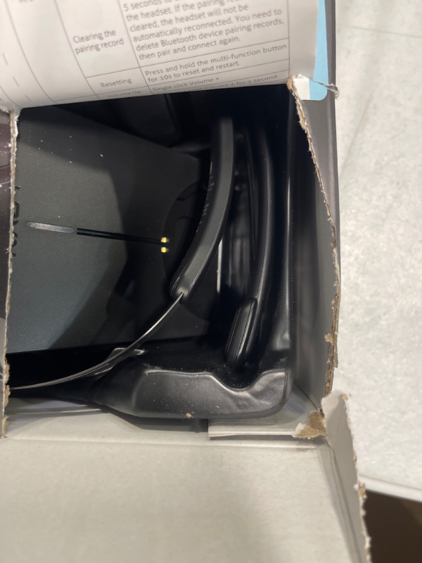 Photo 1 of LEVN Wireless Headset with Microphone, Bluetooth Headset with Noise Canceling Mic & Mute Button, 65 Hrs Wireless Headset for Work with Charging Base, Suitable for Call Center/Office/Work from Home CT001
