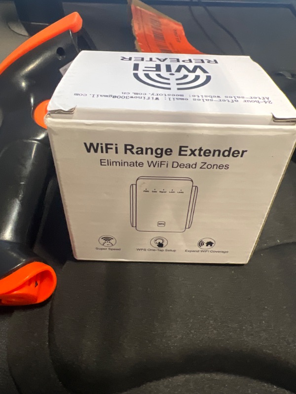 Photo 1 of WiFi Extender, 5GHz+2.4Ghz Dual Band WiFi Booster with Ethernet Port?Up to 1200Mbit/s WiFi Repeater Signal Booster for Home,5G Amplifier Coverage up to 9200 sq.ft, Work with 99% WiFi Routers AC1200-B