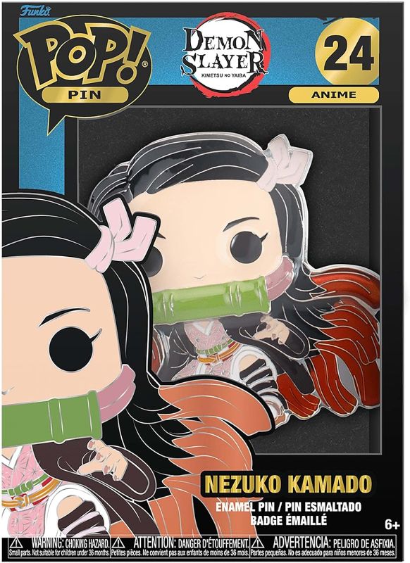 Photo 1 of Funko POP Pop! Sized Pin: Demon Slayer - Nezuko Kamado, Multicolor