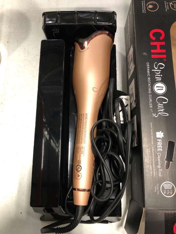 Photo 3 of CHI Spin N Curl Special Edition Rose Gold Hair Curler 1". Ideal for Shoulder-Length Hair between 6-16” inches.