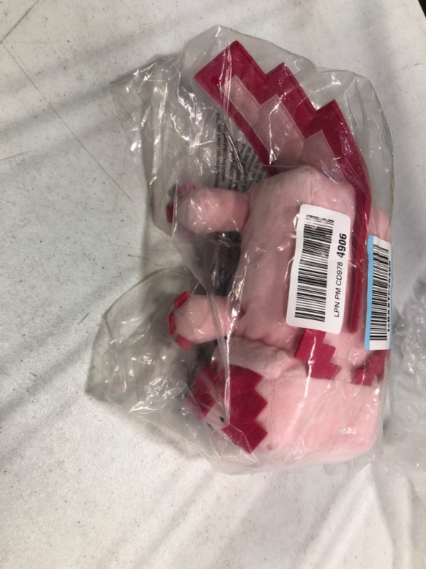 Photo 1 of Mattel Minecraft Basic 8-inch Plush Axolotl Stuffed Animal Figure, Soft Doll Inspired by Video Game Character Multi