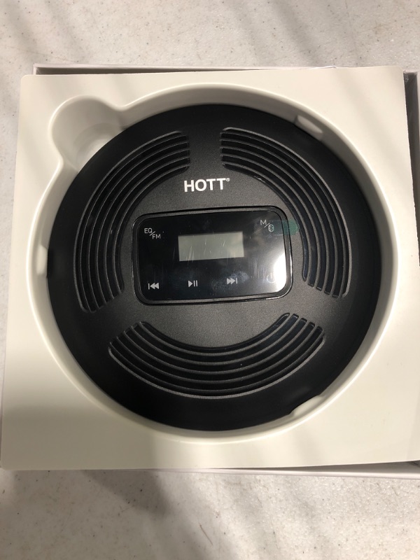 Photo 1 of HOTT Portable CD Player with Bluetooth and FM Transmitter,Portable Walkman CD Player with Touch Buttons Backlight,Rechargeable Discman Player with AUX Cable,CD Player Shockproof for Car Home CD903TF