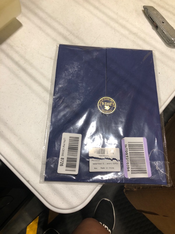 Photo 1 of 2024 congrats grad guest book navy