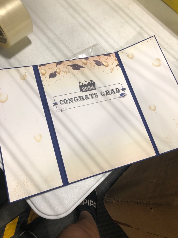 Photo 1 of 2024 congrats grad guest book navy