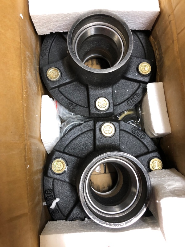 Photo 2 of Trailer Hub Kits 5 Bolt 5 for 3500 lbs Heavy Duty 1-1/16'' to 1-3/8'' Trailer Axle 1/2"-20 Thread #84 Spindle 5 Lugs Trailer Hub 2 Sets