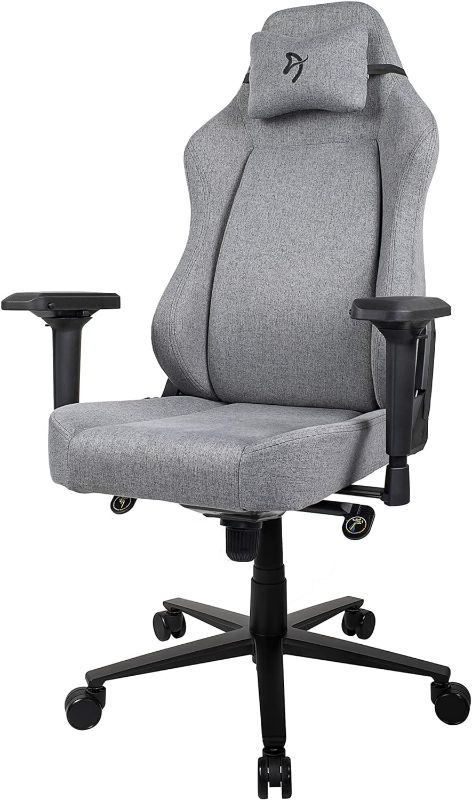 Photo 1 of  Chair Office Chair with High Backrest Recliner Swivel Tilt Rocker Adjustable Height 4D  - Light Grey