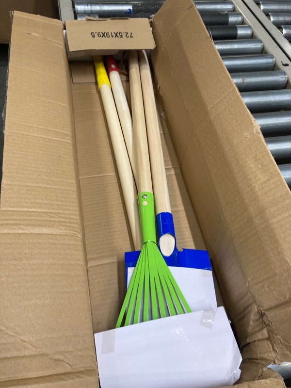 Photo 1 of Click N' Play Kids Shovel and Rake Set | 4 Piece Kids Garden, Yard and Lawn Tools Set | Toddler Rake for Leaves | Perfect Outdoor Toys for Toddlers and Kids Ages 3-8