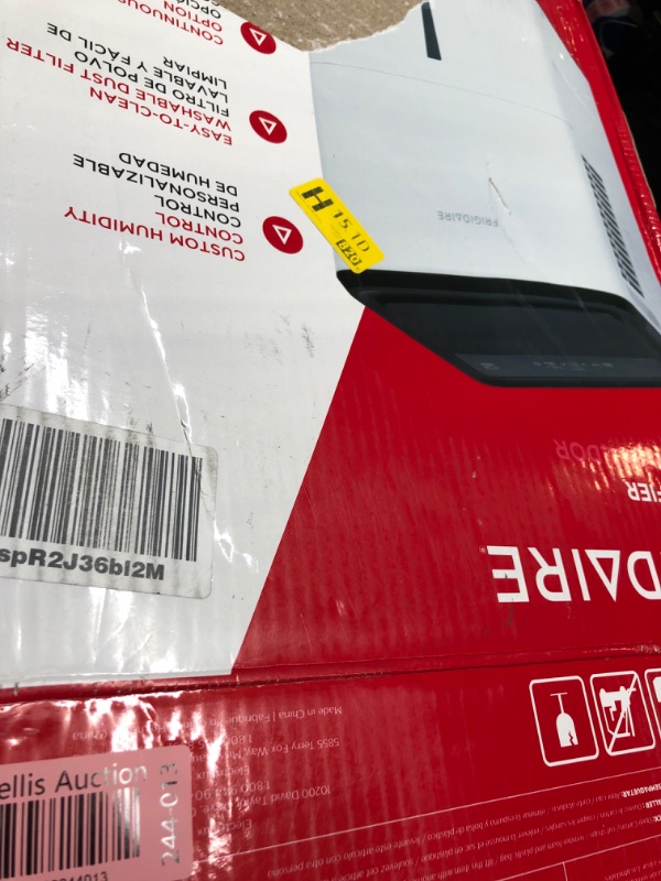 Photo 1 of Frigidaire 50 Pint Dehumidifier with Pump. 4,500 Square Foot Coverage. Ideal for Large Rooms and Basements. 1.7 Gallon Bucket Capacity
