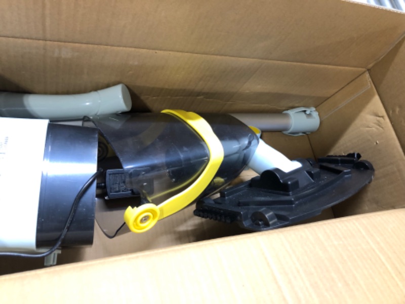 Photo 2 of ****NON FUNCTIONAL//SOLD AS PARTS**** 
Lydsto Handheld Pool Vacuum with Telescopic Pole, Cordless Rechargeable Pool Vacuums Cleaner, Over 60 Mins Running Time, Powerful Suction for Cleaning Above/In Ground Pools, Spas, and Hot Tubs Debris