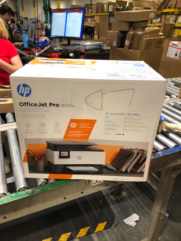 Photo 3 of HP OfficeJet Pro 9015e Wireless Color All-in-One Printer with bonus 6 months Instant ink with HP+ (1G5L3A),Gray