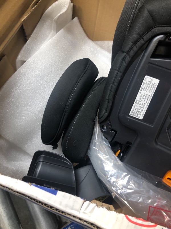 Photo 2 of Chicco KidFit ClearTex Plus 2-in-1 Belt-Positioning Booster Car Seat, Backless and High Back Booster Seat, for Children Aged 4 Years and up and 40-100 lbs. | Obsidian/Black KidFit Plus with ClearTex® No Chemicals Obsidian