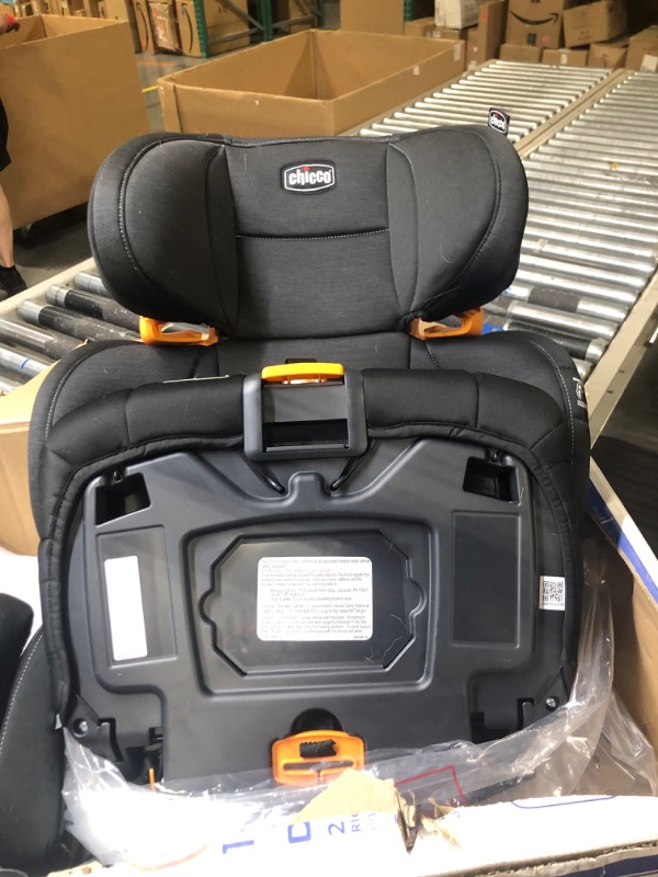 Photo 1 of Chicco KidFit ClearTex Plus 2-in-1 Belt-Positioning Booster Car Seat, Backless and High Back Booster Seat, for Children Aged 4 Years and up and 40-100 lbs. | Obsidian/Black KidFit Plus with ClearTex® No Chemicals Obsidian