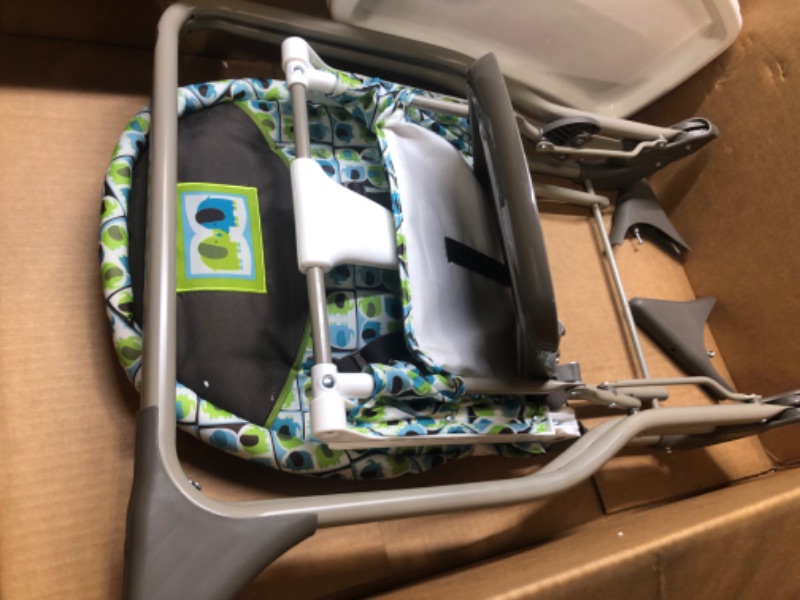 Photo 3 of Cosco Simple Fold High Chair with 3-Position Tray (Elephant Squares)