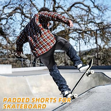 Photo 1 of 3D Hip Protective Padded Shorts EVA Tailbone pad Impact Gear for Skiing Skating Snowboarding Skateboarding