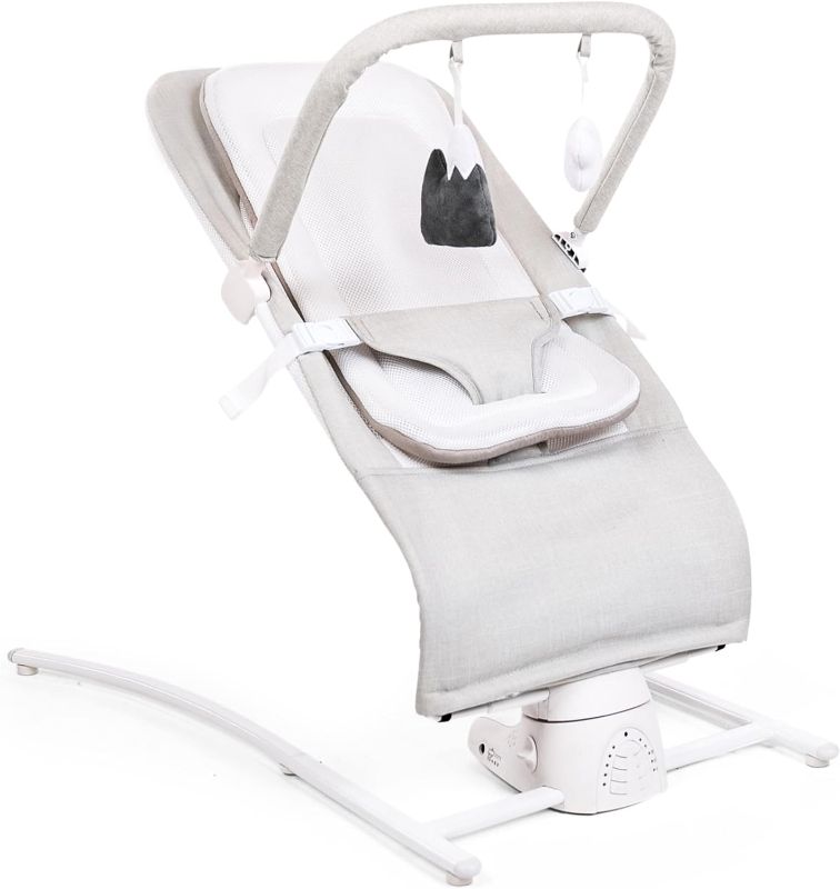 Photo 1 of Baby Delight Alpine Wave Deluxe Portable Bouncer | Automated Motion Baby Bouncer | Infants 0 – 6 Months | Driftwood Grey
