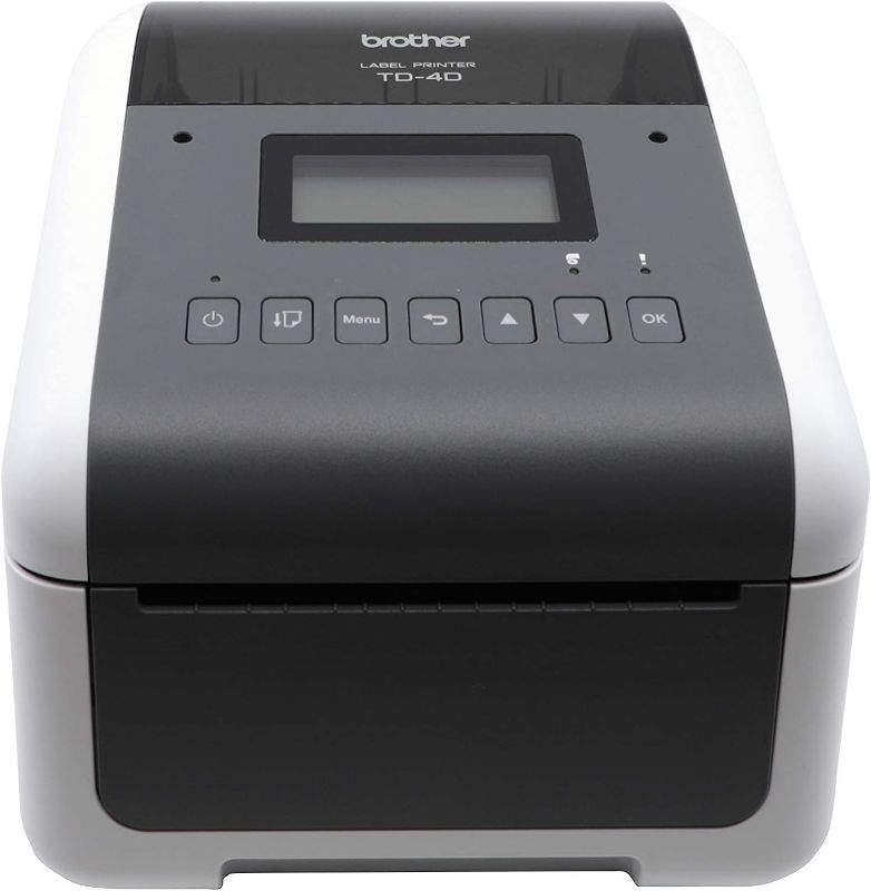 Photo 1 of Brother TD-4550DNWB 4-inch Thermal Desktop Barcode and Label Printer, for Labels, Barcodes, Receipts and Tags, 300 dpi, 6 IPS, Standard USB and Serial, Ethernet LAN, Built-in Wi-Fi and Bluetooth
