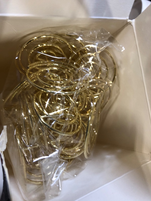 Photo 1 of 24pcs Table Number Holders 1.18 Inch 30mm Tall Mini Circle Shape Steel Photo Holders for Centerpieces Table Place Card Holders for Wedding Reception Party Office Home, Gold Tone