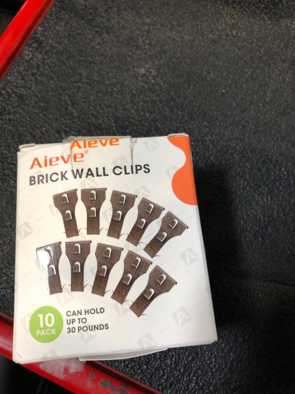 Photo 1 of Aieve Brick Wall Clips for Hanging Outdoors, Brick Hooks Brick Hangers No Drill, Fit 2-1/4 to 2-1/2(10 Pack)