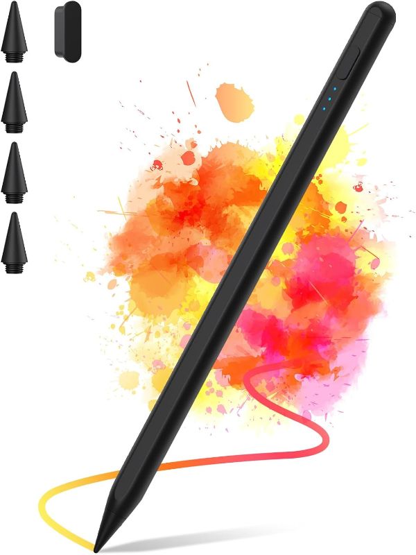 Photo 1 of 10Mins Fast Charge Stylus Pen, iPad Pencil 2nd Generation Compatible with Apple iPad Pro 11/12.9 inch, iPad Mini 5/6, iPad Air(5/4/3), iPad (10/9/8/7/6) (2018-2023)
