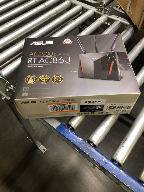 Photo 2 of ASUS AC2900 WiFi Gaming Router (RT-AC86U) - Dual Band Gigabit Wireless Internet Router, WTFast Game Accelerator, Streaming, AiMesh Compatible, Included Lifetime Internet Security, Adaptive QoS