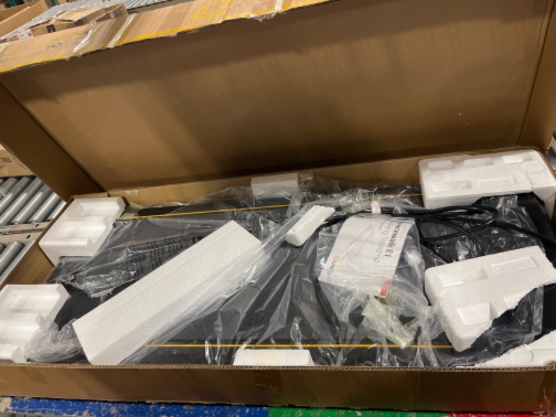 Photo 1 of **NON FUNCTIONAL//SOLD AS PARTS** UREVO Walking Pad, Under Desk Treadmill, Portable Treadmills for Home/Office, Walking Pad Treadmill with Remote Control, LED Display Yellow