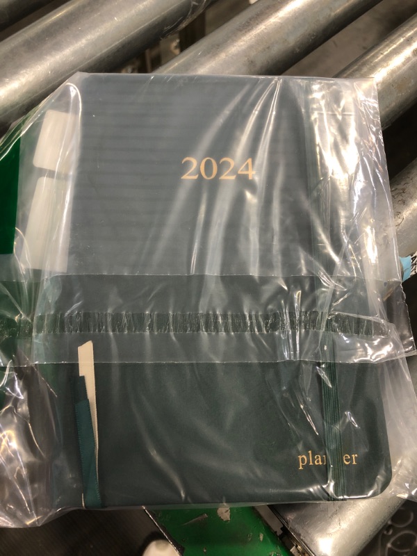 Photo 1 of JUBTIC 2024 Planner, 2024 Weekly and Monthly Planner with Monthly Tabs, from January 2024 - December 2024, Stickers Included, A5(5.8"×8.5"), Hardcover,(Navy Blue) Medium-5.8'' x 8.5'' 