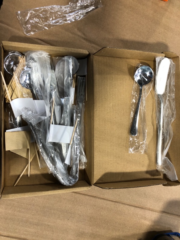 Photo 1 of ***USED*** Cheese Butter Spreader Knives Set Charcuterie Accessories Stainless Steel Spreader Knives Charcuterie Boards Utensils Mini Serving Tongs Spoons and Forks for Pastry Making (Silver) 