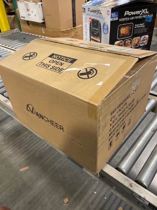 Photo 3 of ANCHEER Under Desk Electric Mini Elliptical Machine, Remote Control Portable Exercise Elliptical Trainer with Large Pedal, LCD Monitor Compact Trainer for Home & Office Gym Gray