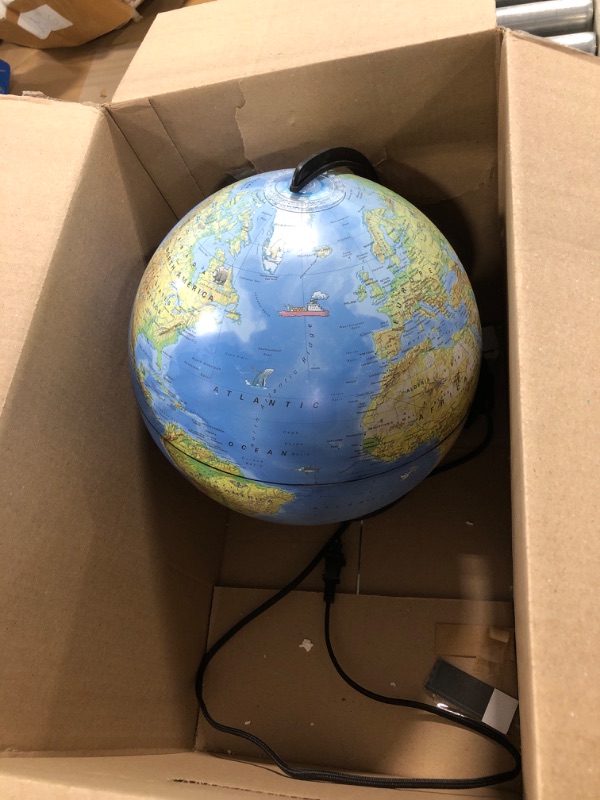 Photo 2 of **FOR PARTS ONLY** Waypoint Geographic Light Up Globe - Geographic Mariner 12” Desk Decorative Illuminated Globe with Stand, up to Date World Globe