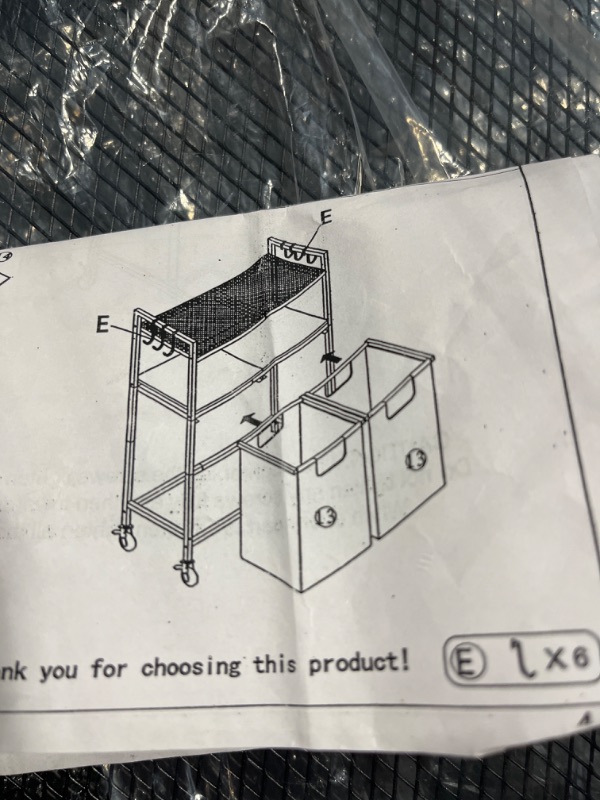 Photo 2 of *Not as pictured* Laundry Basket Laundry Hamper with Drawer Laundry Hamper with Shelf 2 Laundry Sorter with 2 Bags 1 Storage Rack Tilt Out Laundry Hamper for Drawer Shelf Laundry Room, Bathroom
